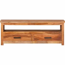 vidaXL Tv-meubel 118x30x40 cm massief hout