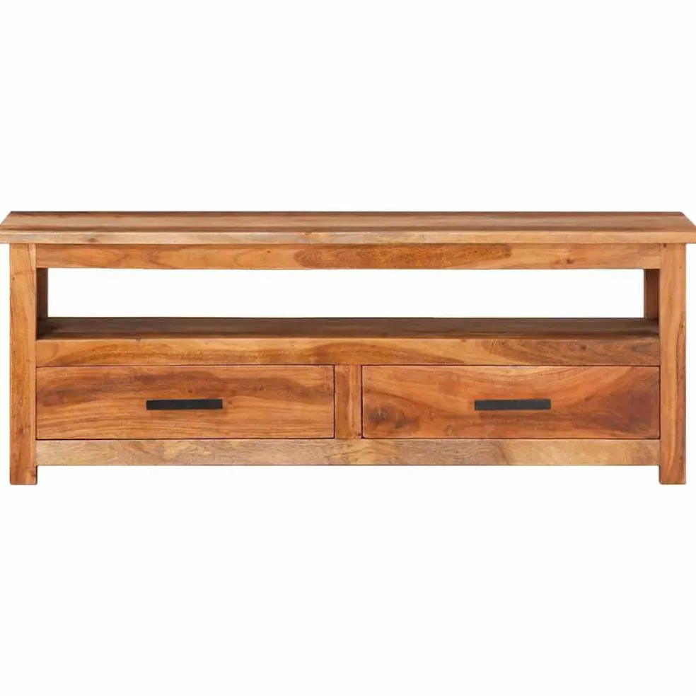vidaXL Tv-meubel 118x30x40 cm massief hout