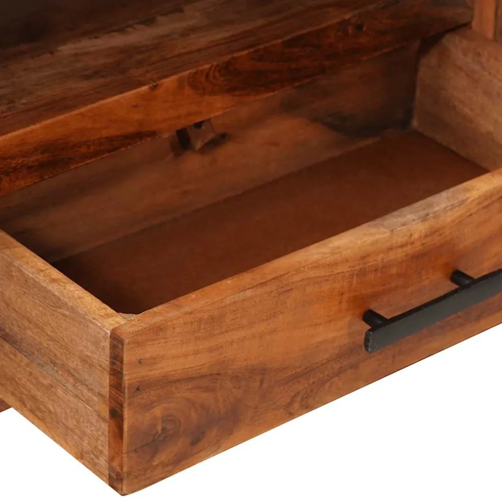 vidaXL Tv-meubel 118x30x40 cm massief hout