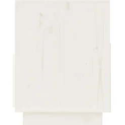 vidaXL Tv-meubel 140x37x50 cm massief grenenhout wit