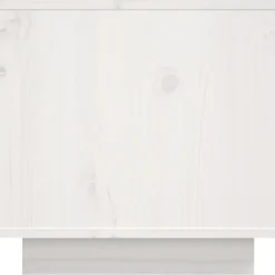 vidaXL Tv-meubel 156x40x40 cm massief grenenhout wit