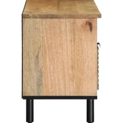 vidaXL Tv-meubel 100x33x46 cm massief mangohout bruin