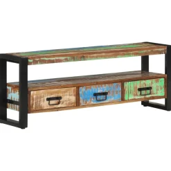 vidaXL Tv-meubel 120x30x45 cm massief gerecycled hout