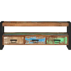 vidaXL Tv-meubel 120x30x45 cm massief gerecycled hout
