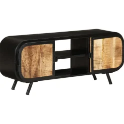 vidaXL Tv-meubel 110x30x45 cm ruw mangohout