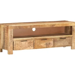 vidaXL Tv-meubel 110x30x40 cm ruw mangohout