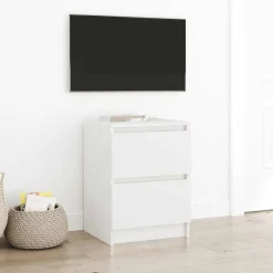 vidaXL Tv-meubel 40x35x54 cm spaanplaat wit