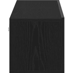vidaXL Tv-meubel 120x30x30,5 cm spaanplaat zwart eikenkleurig
