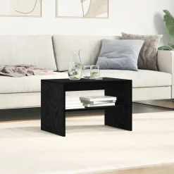 vidaXL Tv-meubel 60x40x40 cm spaanplaat zwart eikenkleurig