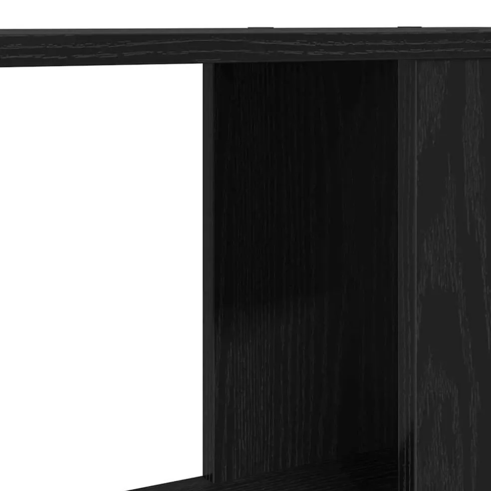 vidaXL Tv-meubel 60x24x32 cm spaanplaat zwart eikenkleurig