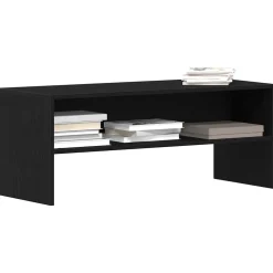 vidaXL Tv-meubel 100x40x40 cm spaanplaat zwart eikenkleurig