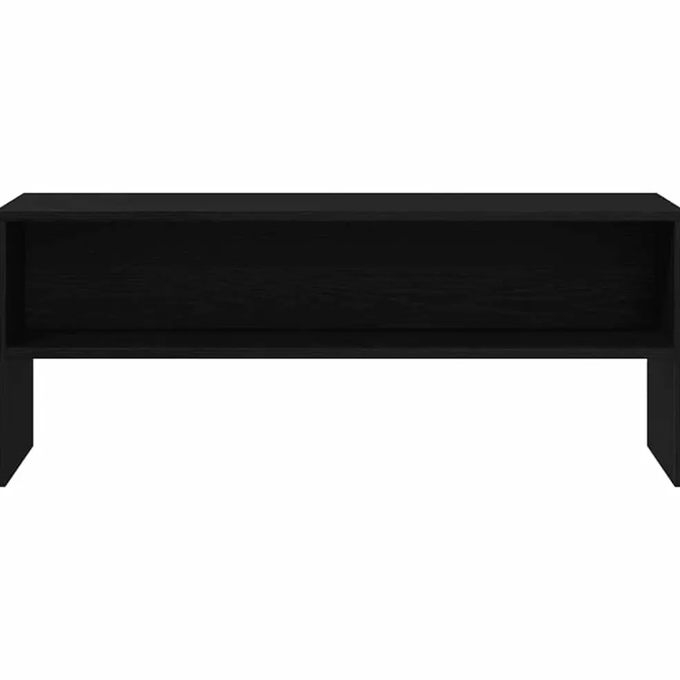 vidaXL Tv-meubel 100x40x40 cm spaanplaat zwart eikenkleurig