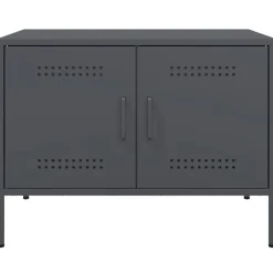 vidaXL Tv-meubel 68x39x50,5 cm staal antracietkleurig