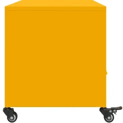 vidaXL Tv-meubel 100,5x39x43,5 cm staal mosterdgeel