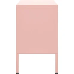 vidaXL Tv-meubel 105x35x50 cm staal roze