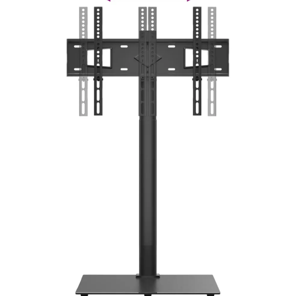 vidaXL Tv-standaard hoekmodel 1-laags voor 32-65 inch zwart