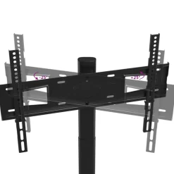vidaXL Tv-standaard hoekmodel 1-laags voor 32-65 inch zwart