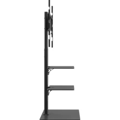 vidaXL Tv-standaard hoekmodel 3-laags voor 32-65 inch zwart