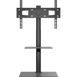 vidaXL Tv-standaard hoekmodel 2-laags voor 32-65 inch zwart