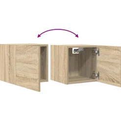 vidaXL Tv-wandmeubel 30,5x30x30 cm sonoma eikenkleurig