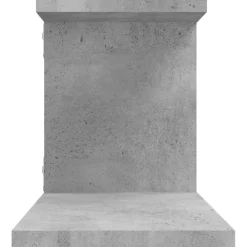 vidaXL Tv-wandschap 125x18x23 cm bewerkt hout betongrijs