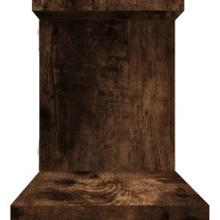 vidaXL Tv-wandschap 125x18x23 cm bewerkt hout gerookt eikenkleurig
