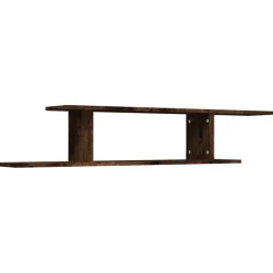 vidaXL Tv-wandschap 125x18x23 cm bewerkt hout gerookt eikenkleurig