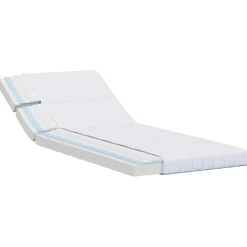 vidaXL Uitschuifbaar Schuimmatras 80 x 200 cm Wit