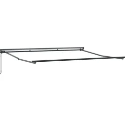 vidaXL Uitschuifbare luifel Antraciet 400 × 300 cm
