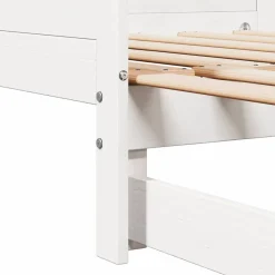 vidaXL Uittrekbare Dagbed Wit 203,5 x 184 x 56,5 cm Massief Vurenhout