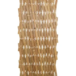 vidaXL Uitvouwbare Trellis Fence 2 st 100 x 105 cm Bamboe Licht Bruin