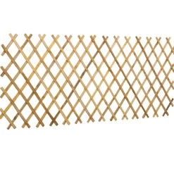 vidaXL Uitvouwbare Trellis Fence 2 st 100 x 105 cm Bamboe Licht Bruin