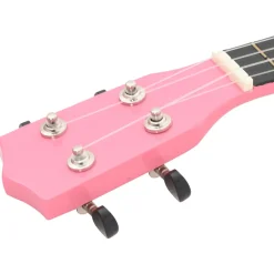 vidaXL Ukuleleset met tas voor kinderen sopraan 21'' roze