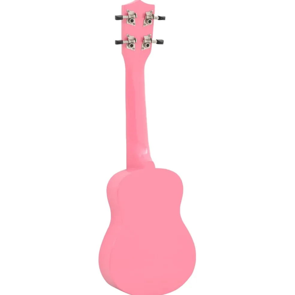 vidaXL Ukuleleset met tas voor kinderen sopraan 21'' roze