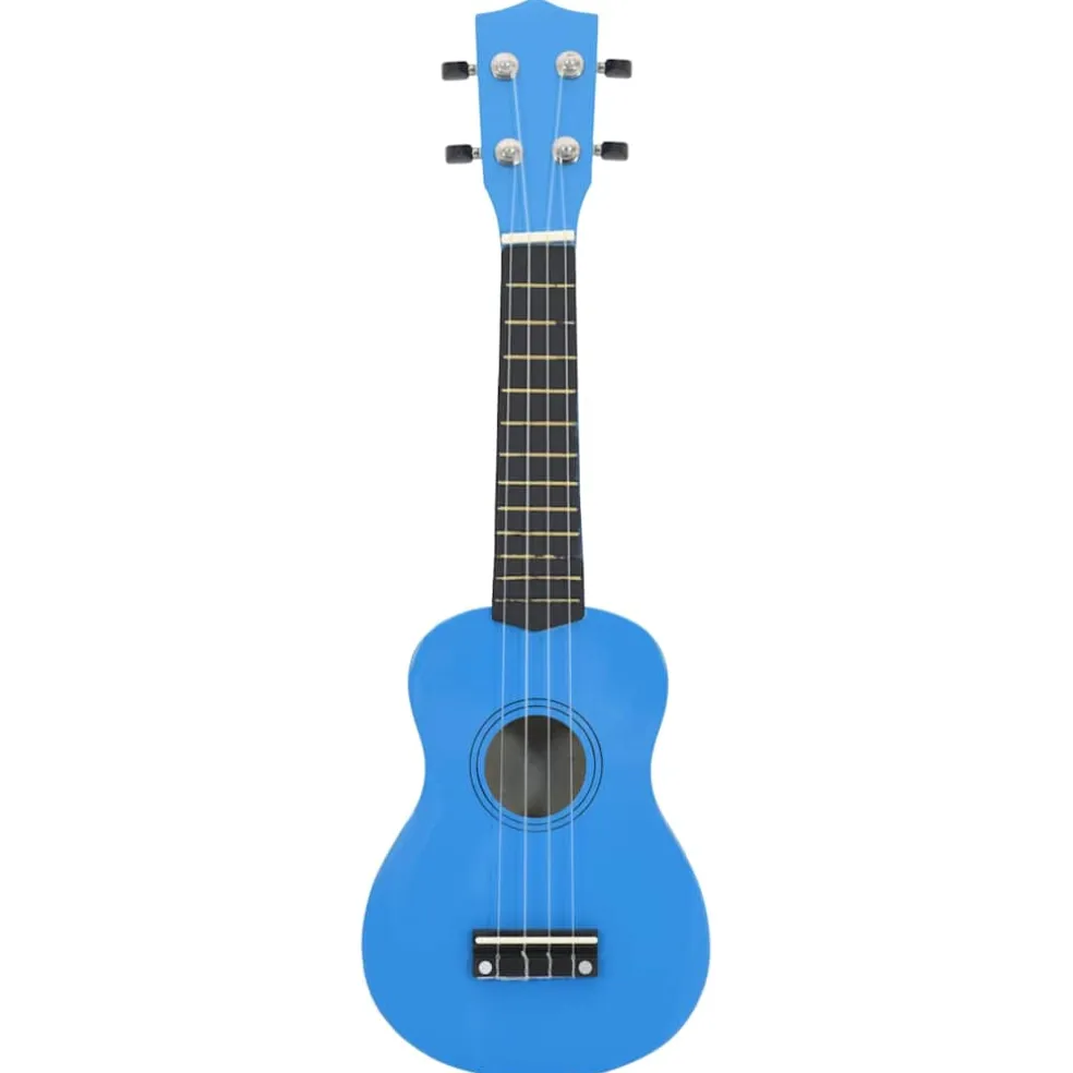 vidaXL Ukuleleset met tas voor kinderen sopraan 21'' blauw