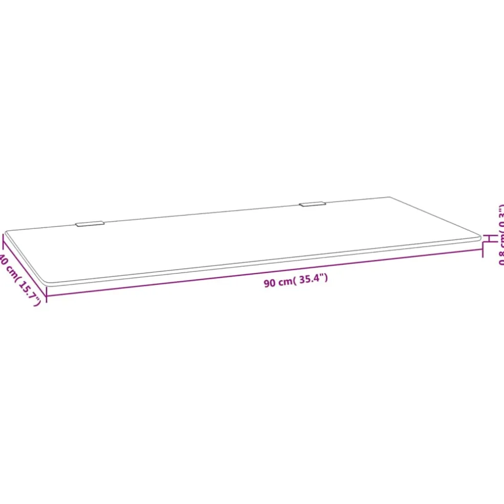 vidaXL Urinoirschot wandgemonteerd 90x40 cm gehard glas zwart