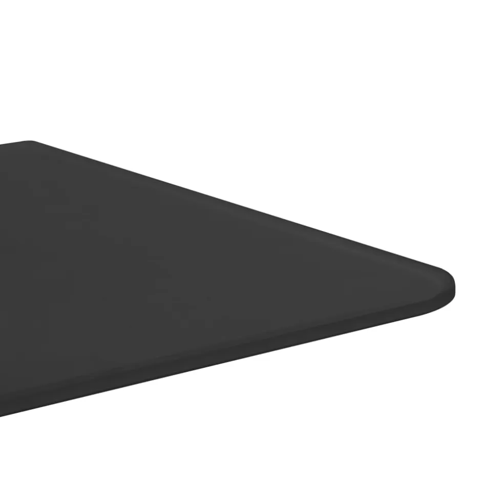 vidaXL Urinoirschot wandgemonteerd 90x40 cm gehard glas zwart