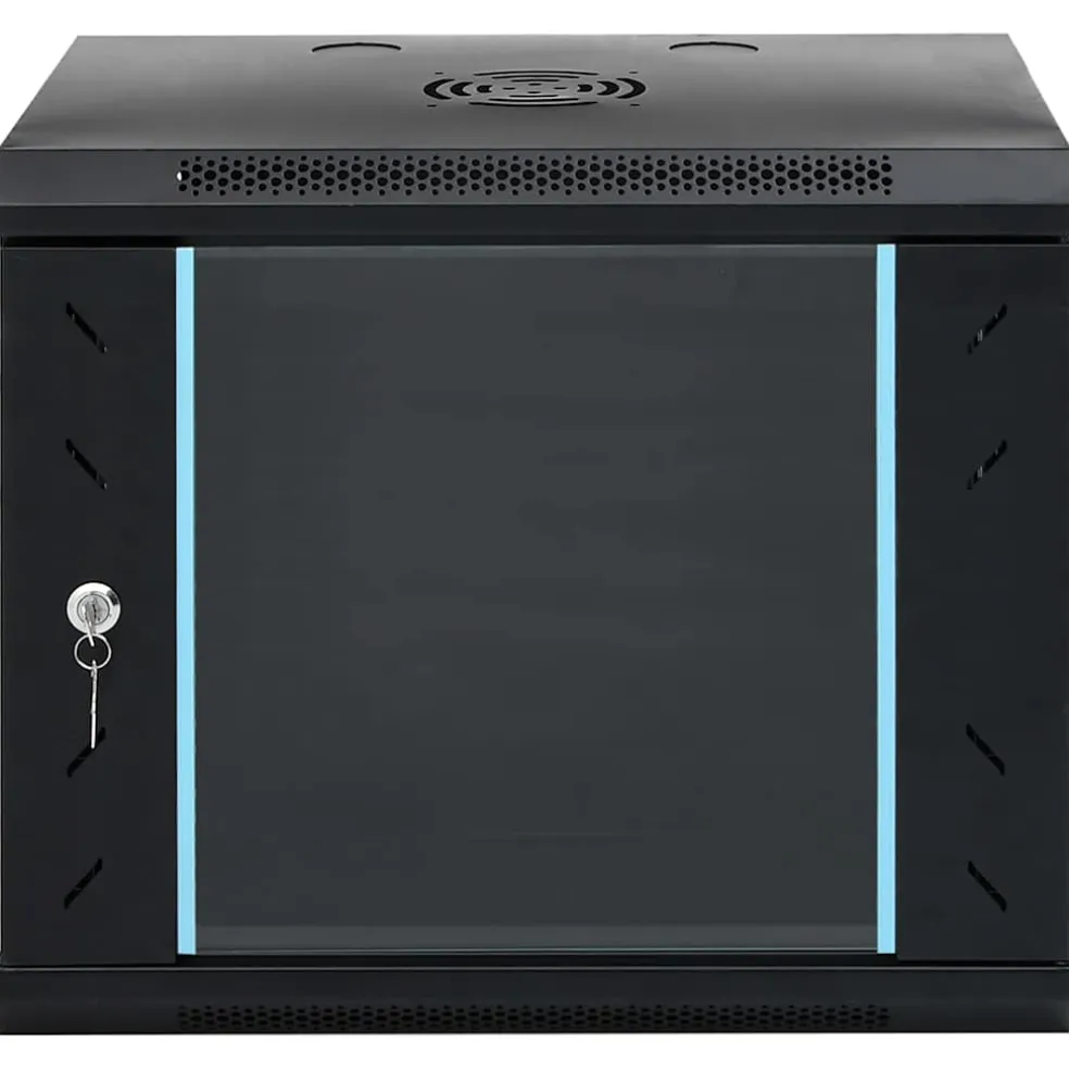 vidaXL 9U Wandgemonteerde Netwerkkast 19" IP20 53x40x45 cm