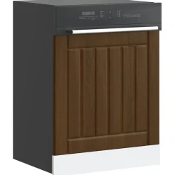 vidaXL Vaatwaspaneel Lucca bewerkt hout bruin eikenkleur