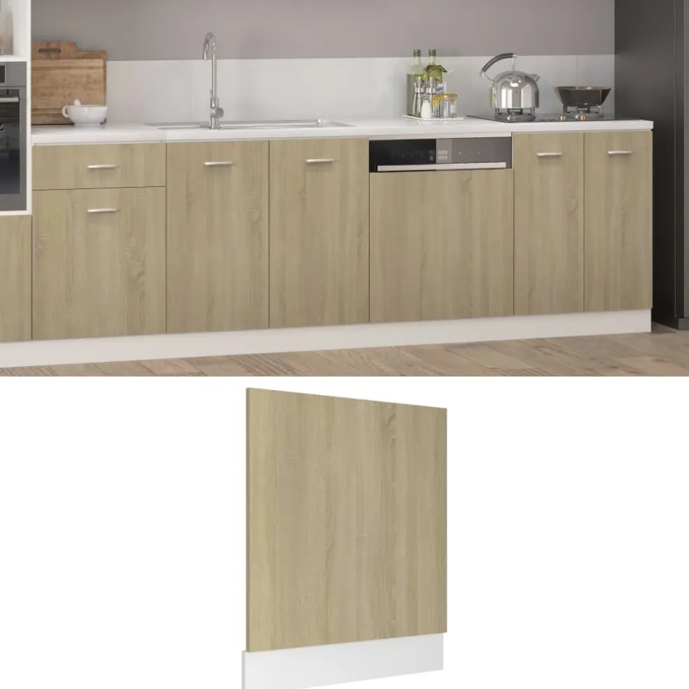 vidaXL Vaatwasserpaneel Lyon 59,5x3x67 cm sonoma eikenkleurig