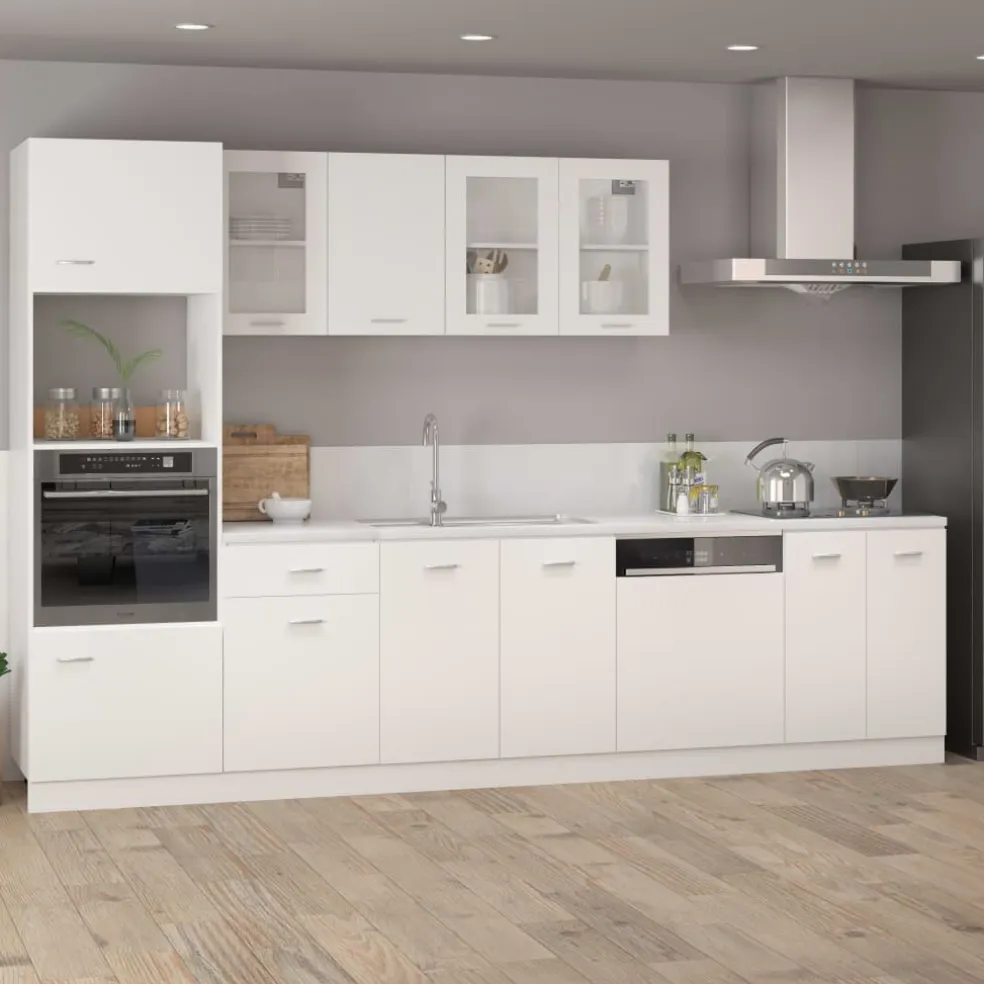 vidaXL Vaatwasserpaneel Lyon 59,5x3x67 cm bewerkt hout wit