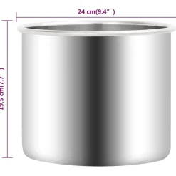 vidaXL Vacuümkamer 7,4 L roestvrij staal