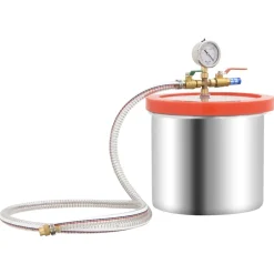 vidaXL Vacuümkamer met 2-traps pomp 7,4 L