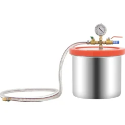 vidaXL Vacuümkamer met 2-traps pomp 7,4 L