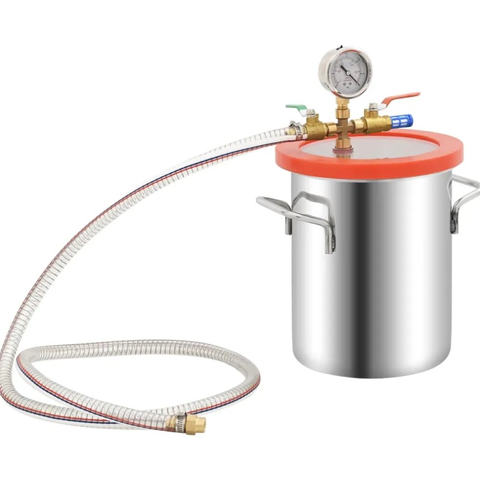 vidaXL Vacuümkamer met 1-traps pomp 5,5 L