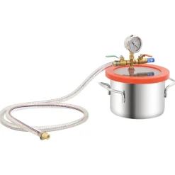 vidaXL Vacuümkamer met 2-traps pomp 3,7 L