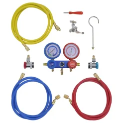 vidaXL Vacuümpomp 50 L/min met 2-voudige manometerset