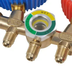 vidaXL Vacuümpomp 1-traps met 2-voudige manometerset