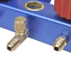 vidaXL Vacuümpomp 1-traps met 2-voudige manometerset
