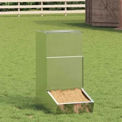 vidaXL Varkensvoeder Zilver 55 x 38 x 76 cm 20 kg Gegalvaniseerd staal